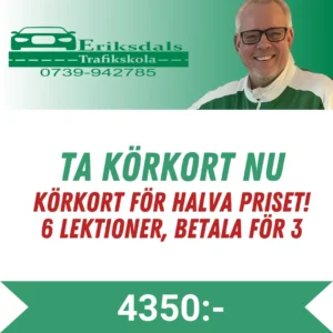 Ta körkort billigt eriksdals trafikskola